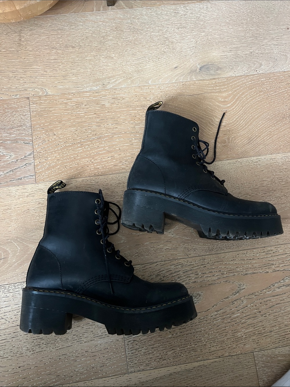 WOMEN’S Dr. Martens Black Platform Lace-Up Women’s Boots